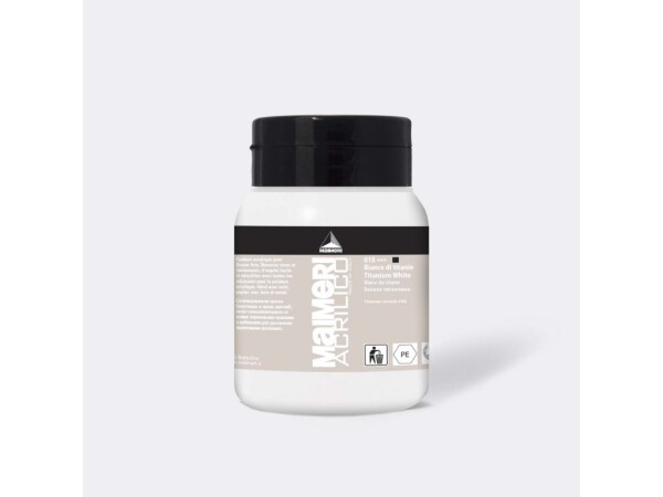 Maimeri Acrilico 500 ml Běloba platinová 017