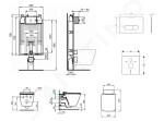 IDEAL STANDARD - ProSys Set předstěnové instalace, klozetu a sedátka Strada II, tlačítka Oleas M1, Aquablade, SoftClose, chrom mat ProSys80M SP101