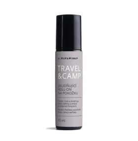 Almara Soap Zklidňující roll-on na pokožku Travel & Camp 10 ml, šedá barva, sklo