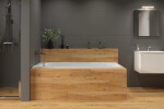 Obdélníková vana SAT 150x70 cm smaltovaná ocel levá i pravá SATVIVI150SIP SATVIVI150SIP
