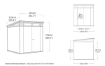 KETER PENT Signature HORIZONTAL domek 7x7 - hnědý