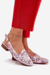 Dírové baleríny s odhaleným podpatkem Multikolor Navinnia 39