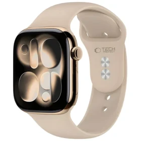Tech-Protect Silicone Strap pro Apple Watch 44/45/46/49 mm béžová / Řemínek / silikonový (5906302398812)