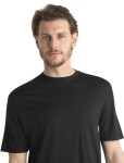ICEBREAKER Mens Merino 150 Tech Lite III LS Relaxed Pocket Tee, Black velikost: XL