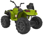 Mamido Dětská elektrická čtyřkolka ATV s ovladačem, EVA kola zelená