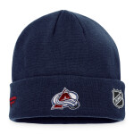 Fanatics Pánská Zimní Čepice Colorado Avalanche Authentic Pro Game & Train Cuffed Knit Athletic Navy