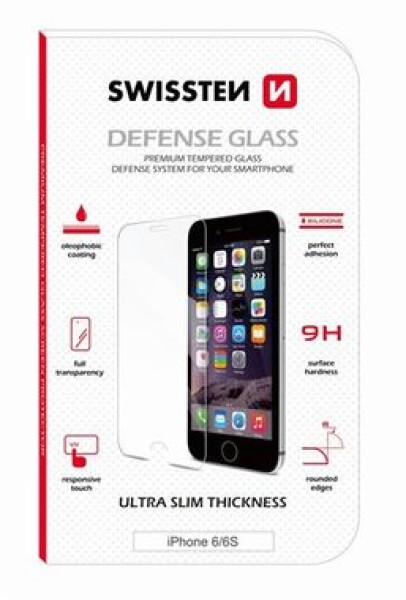 SWISSTEN Ochranné temperované sklo 2.5D pro Apple iPhone 6 6S (74501722)