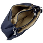 Stylová dámská koženková crossbody kabelka Foppa, tmavě modrá