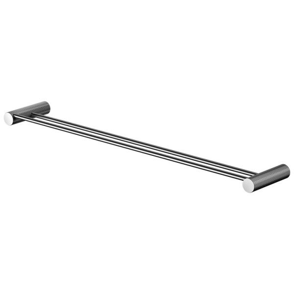 CERSANIT - Dvojitý držák ručníků ZEN, gun metal black S951-888