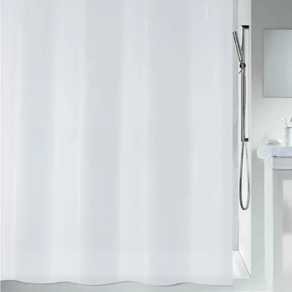 Spirella BIO sprchový závěs 180 x 200 cm bílý - průsvitný / PEVA (7610583241061)