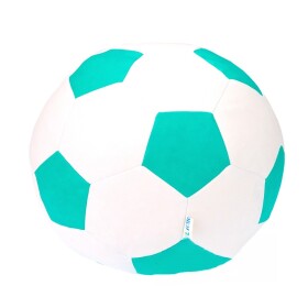 FRONTI Sedací vak - míč 110 cm - bílá + mentolová