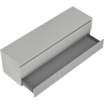 MEXEN/S - Rivel koupelnová skříňka pod umyvadlo 160 cm s deskou, 2 zásuvky, reliéf , šedá mat 91A20-16047-2-BFFC62