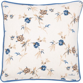 GREEN GATE Povlak na polštář Hilda Beige 40 x 40 cm, modrá barva, textil