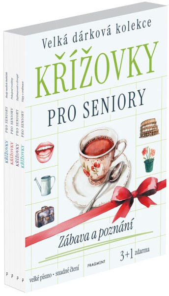 Křížovky pro seniory - Zábava a poznání 3+1 zdarma - autora nemá