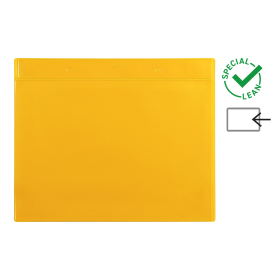 Djois identifikační kapsa A4, žlutá, 10 ks