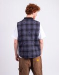 Service Works Thistle Plaid Padded Work Vest BLACK L
