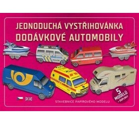 Jednoduchá vystřihovánka dodávkové automobily
