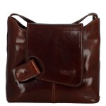 Luxusní dámská kožená crossbody kabelka Jessie, hnědá