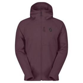 SCOTT Hoody M's Defined Warm Zip, Cocoa Red (vzorek) velikost: M