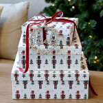 Chic Antique Dárková krabice Nutcrackers White – set 3 ks, bílá barva, papír