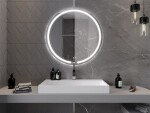MEXEN - Rose zrcadlo s osvětlením, 90 cm, LED 600 9810-090-090-611-00