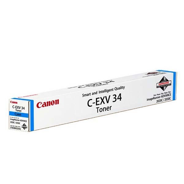 Canon C-EXV34 C, azurový, 3783B002 - originální toner