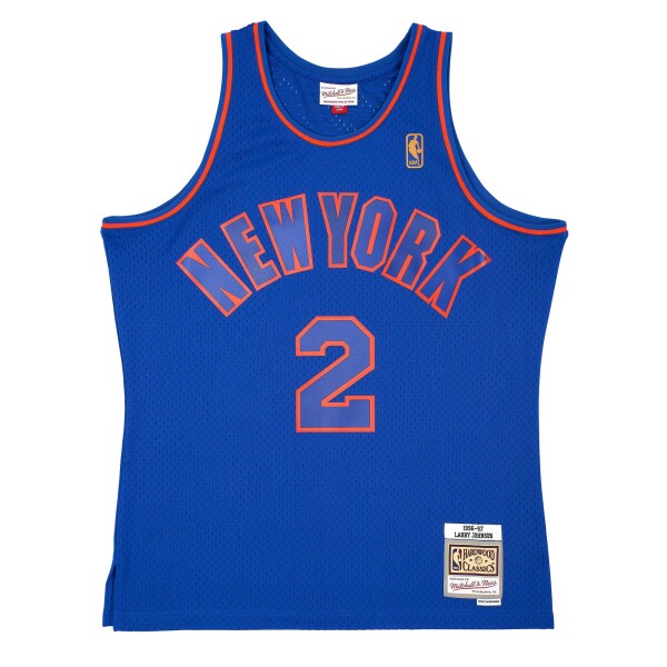 Mitchell & Ness Pánský dres New York Knicks NBA Larry Johnson #2 1996-97 Swingman Alternate Velikost: S