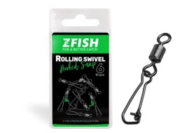 Zfish Obratlík Rolling Swivel Hooked Snap 10ks