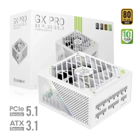 Gamemax GX PRO 1050G bílá / Zdroj / ATX / 1050W / 80 Plus Gold / Plně modulární (GX PRO 1050G WH)