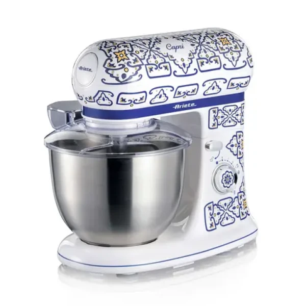 Ariete 15880C Capri bílá, světle modrá / Stolní mixér / 1200 W / 5.5 l / planetární (15880C)