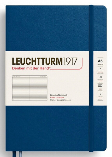 Zápisník Indigo Hardcover Medium (A5) linkovaný