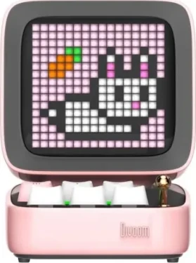 Divoom Dito Pro růžová / Přenosný reproduktor / 15W / Bluetooth 5.0 / RGB (6958444603919)