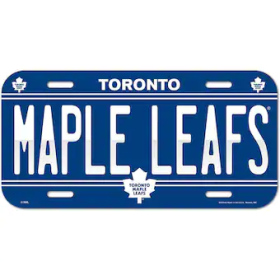 Wincraft Cedule Toronto Maple Leafs NHL License Plate Banner