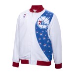 Mitchell & Ness Pánská bunda Philadelphia 76ers NBA 1993-94 Authentic Warm Up - Bílá Velikost: S