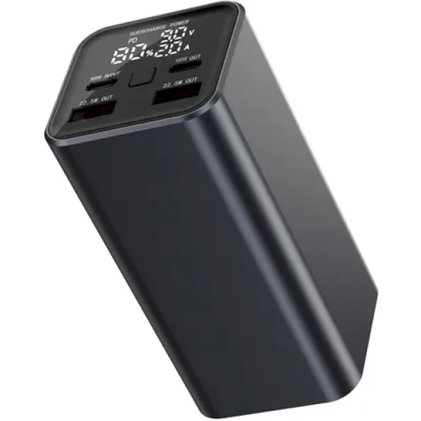 YENKEE YPB 2100 černá / Power Banka / 20000 mAh / 100W / 2x USB-C / 2x USB-A (8590669368129)