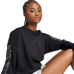 Dámská mikina adidas Animal Print 3-Stripes French Terry Sweatshirt black JM1835 2 XL