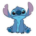 Dřevěné vybarvovací postavičky Stitch