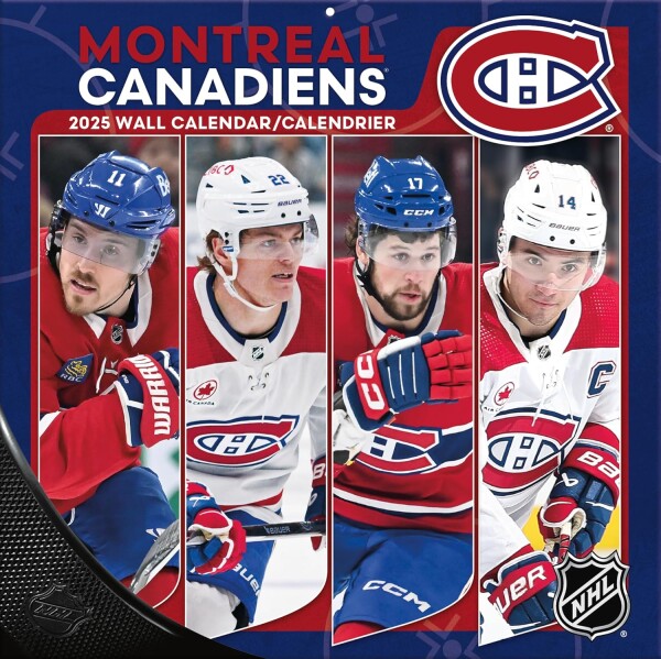 JF Turner Kalendář Montreal Canadiens NHL 2025 Wall Calendar