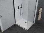 MEXEN/S - Pretoria sprchový kout 100 x110, transparent, černá + sprchová vanička včetně sifonu 852-100-110-70-00-4010B