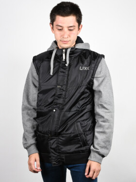 Line Foundation black pánská mikiny na zip - M