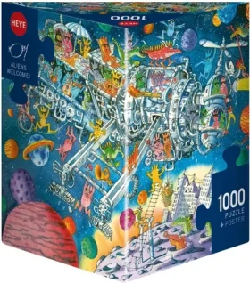 HEYE Puzzle Mimozemšťané vítáni!