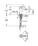 GROHE - Essence Páková bidetová baterie S, chrom 32934001