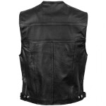 Pánská Kožená Vesta Black HD Brixton Černá Velikost: