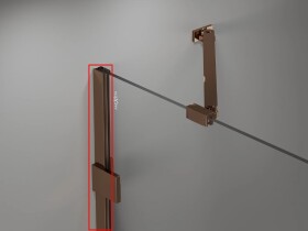 MEXEN - LUNAR nástěnný profil růžové zlato 897-00-60