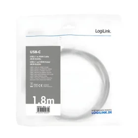 LogiLink USB-C - HDMI černá / Kabel / USB 3.2 Gen1 / 4K 60Hz / 1,8 m (UA0329)