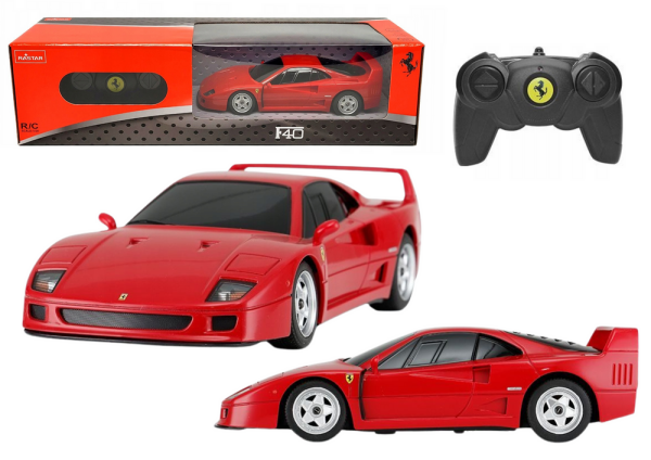 Mamido Sportovní autíčko Ferrari F40 na dálkové ovládání RC 1:24 červené