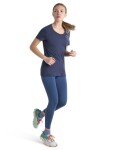 ICEBREAKER Wmns Merino 150 Tech Lite III SS Scoop Tee Icebreaker Logo Reflections, Graphite velikost: S