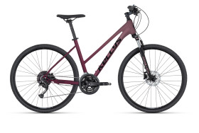 Kellys Pheebe 20 Rosy Red 28", 2025, rám 19"(M) - ZDARMA dopravné, seřízení, odborná montáž a sada světel! (Záruka nejlepší ceny! Nakupujte u autorizovaného prodejce!)