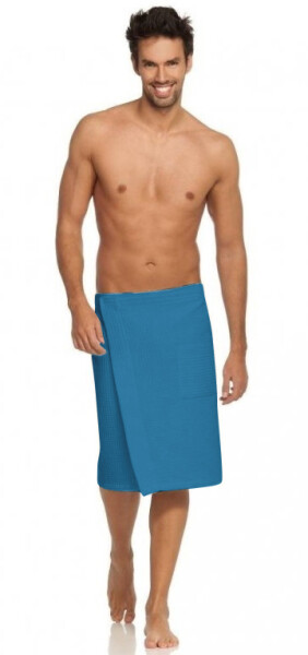 Vaflový kilt NordicSPA 80x150cm - pánský, petrolejově modrá
