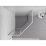 MEXEN - Exo sprchová kout pětiboký křídlový 100 x 100, transparent, chrom 812-100-100-01-00